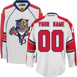 Reebok Florida Panthers Customized Authentic White Away NHL Jersey