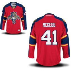 Gregg McKegg Reebok Florida Panthers Authentic Red Home Jersey