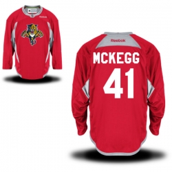 Gregg McKegg Reebok Florida Panthers Authentic Red Practice Jersey