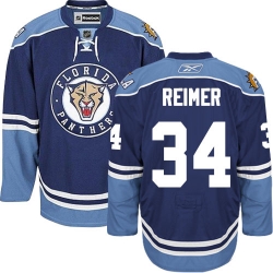 James Reimer Reebok Florida Panthers Premier Navy Blue Third NHL Jersey