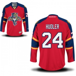 Jiri Hudler Reebok Florida Panthers Authentic Red Home Jersey