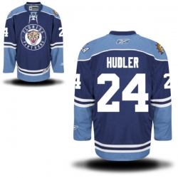 Jiri Hudler Reebok Florida Panthers Authentic Navy Blue Alternate Jersey