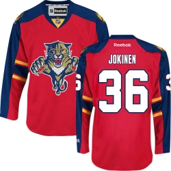 Jussi Jokinen Reebok Florida Panthers Authentic Red Home NHL Jersey