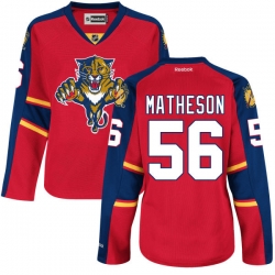 Michael Matheson Women's Reebok Florida Panthers Authentic Red Home Jersey