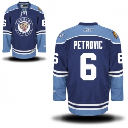 Alex Petrovic Reebok Florida Panthers Authentic Navy Blue Alternate Jersey