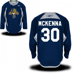 Mike McKenna Reebok Florida Panthers Authentic Royal Blue Alternate Practice Jersey