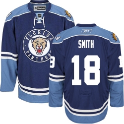Reilly Smith Reebok Florida Panthers Authentic Navy Blue Third NHL Jersey