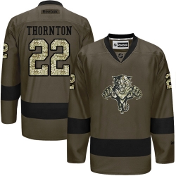 Shawn Thornton Reebok Florida Panthers Authentic Green Salute to Service NHL Jersey