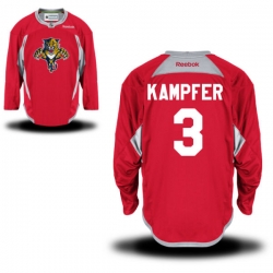 Steven Kampfer Reebok Florida Panthers Premier Red Practice Jersey