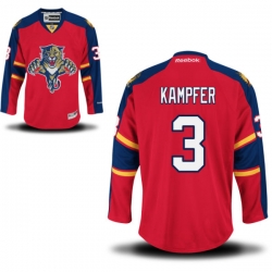 Steven Kampfer Reebok Florida Panthers Authentic Red Home Jersey
