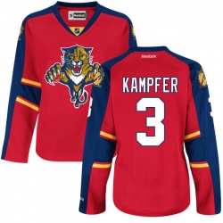 Steven Kampfer Women's Reebok Florida Panthers Authentic Red Home Jersey