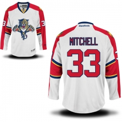 Willie Mitchell Youth Reebok Florida Panthers Premier White Away Jersey