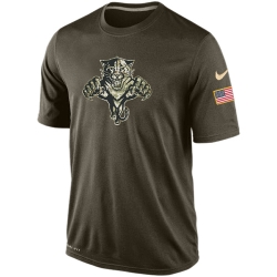 NHL Florida Panthers Nike Olive Salute To Service KO Performance Dri-FIT T-Shirt