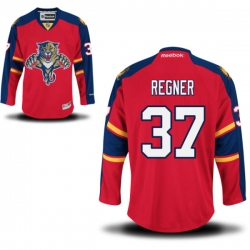 Brent Regner Reebok Florida Panthers Premier Red Home Jersey