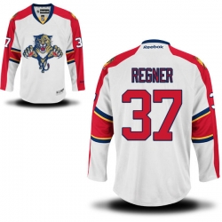 Brent Regner Reebok Florida Panthers Authentic White Away Jersey