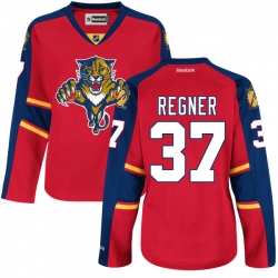 Brent Regner Women's Reebok Florida Panthers Authentic Red Home Jersey