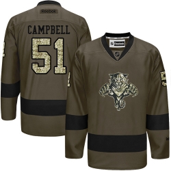 Brian Campbell Reebok Florida Panthers Premier Green Salute to Service NHL Jersey