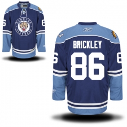 Connor Brickley Reebok Florida Panthers Authentic Navy Blue Alternate Jersey