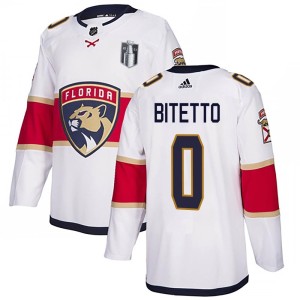 Anthony Bitetto Men's Adidas Florida Panthers Authentic White Away 2023 Stanley Cup Final Jersey