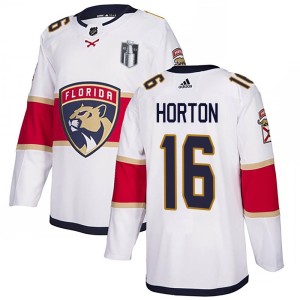 Nathan Horton Men's Adidas Florida Panthers Authentic White Away 2023 Stanley Cup Final Jersey