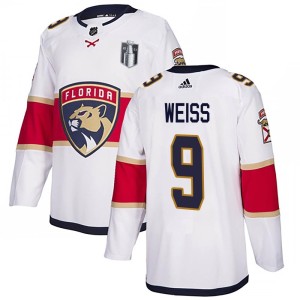 Stephen Weiss Men's Adidas Florida Panthers Authentic White Away 2023 Stanley Cup Final Jersey