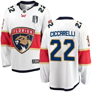 Dino Ciccarelli Men's Fanatics Branded Florida Panthers Breakaway White Away 2023 Stanley Cup Final Jersey
