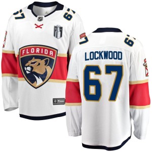 William Lockwood Men's Fanatics Branded Florida Panthers Breakaway White Away 2023 Stanley Cup Final Jersey