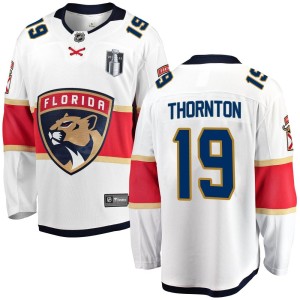 Joe Thornton Men's Fanatics Branded Florida Panthers Breakaway White Away 2023 Stanley Cup Final Jersey