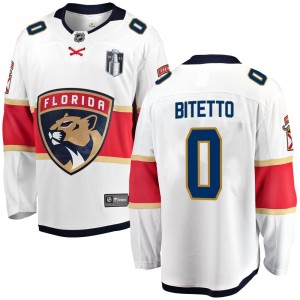 Anthony Bitetto Youth Fanatics Branded Florida Panthers Breakaway White Away 2023 Stanley Cup Final Jersey