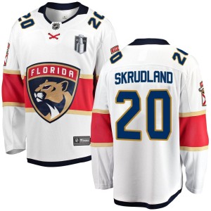 Brian Skrudland Youth Fanatics Branded Florida Panthers Breakaway White Away 2023 Stanley Cup Final Jersey