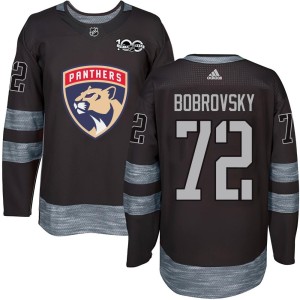 Sergei Bobrovsky Youth Florida Panthers Authentic Black 1917-2017 100th Anniversary Jersey