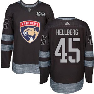 Magnus Hellberg Youth Florida Panthers Authentic Black 1917-2017 100th Anniversary Jersey