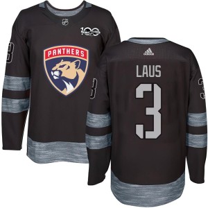 Paul Laus Youth Florida Panthers Authentic Black 1917-2017 100th Anniversary Jersey