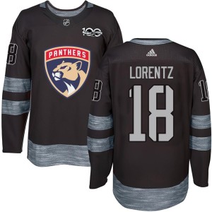 Steven Lorentz Youth Florida Panthers Authentic Black 1917-2017 100th Anniversary Jersey