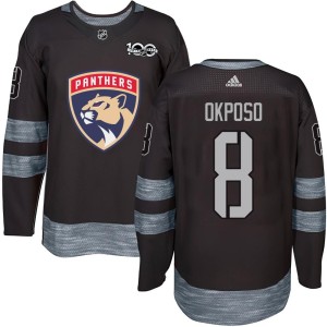 Kyle Okposo Youth Florida Panthers Authentic Black 1917-2017 100th Anniversary Jersey