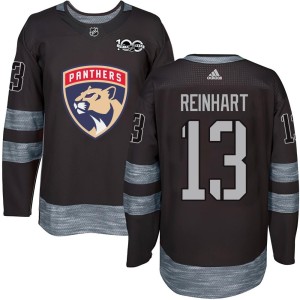 Sam Reinhart Youth Florida Panthers Authentic Black 1917-2017 100th Anniversary Jersey