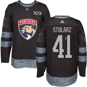 Anthony Stolarz Youth Florida Panthers Authentic Black 1917-2017 100th Anniversary Jersey