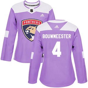 Jay Bouwmeester Women's Adidas Florida Panthers Authentic Purple Fights Cancer Practice Jersey