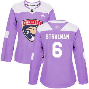Anton Stralman Women's Adidas Florida Panthers Authentic Purple Fights Cancer Practice Jersey