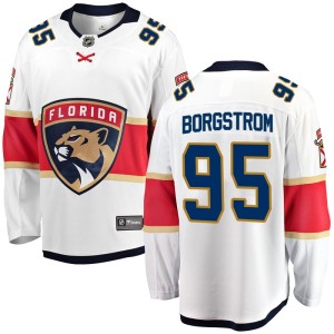 Henrik Borgstrom Men's Fanatics Branded Florida Panthers Breakaway White Away Jersey