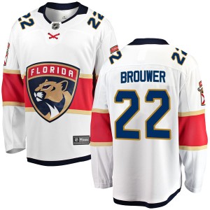 Troy Brouwer Men's Fanatics Branded Florida Panthers Breakaway White Away Jersey
