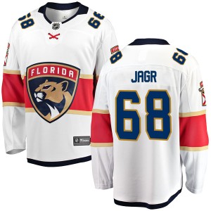Jaromir Jagr Men's Fanatics Branded Florida Panthers Breakaway White Away Jersey