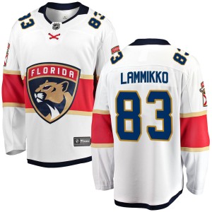Juho Lammikko Men's Fanatics Branded Florida Panthers Breakaway White Away Jersey
