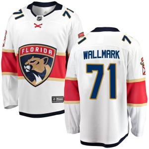 Lucas Wallmark Men's Fanatics Branded Florida Panthers Breakaway White Away Jersey