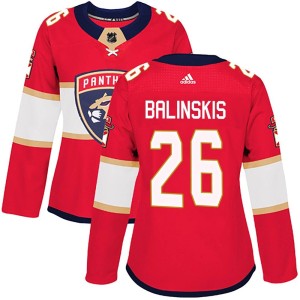 Uvis Balinskis Women's Adidas Florida Panthers Authentic Red Home Jersey