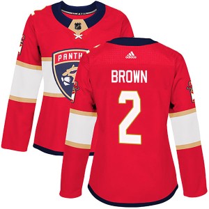 Josh Brown Women's Adidas Florida Panthers Authentic Red Home Jersey