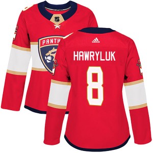 Jayce Hawryluk Women's Adidas Florida Panthers Authentic Red Home Jersey