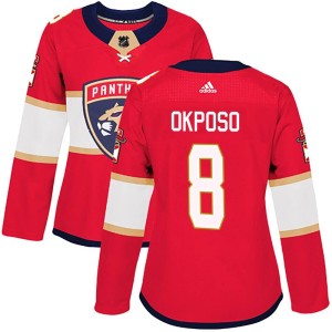 Kyle Okposo Women's Adidas Florida Panthers Authentic Red Home Jersey