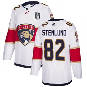 Kevin Stenlund Youth Adidas Florida Panthers Authentic White Away 2023 Stanley Cup Final Jersey