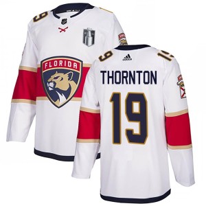 Joe Thornton Youth Adidas Florida Panthers Authentic White Away 2023 Stanley Cup Final Jersey